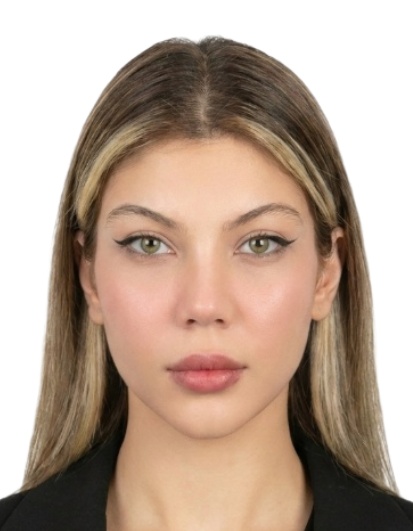 Compliant ID photo example (ICAO 35×45 mm)